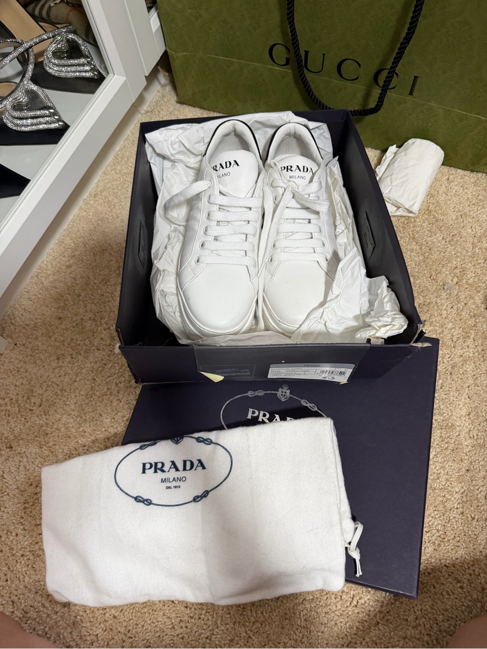 Prada platform shoes